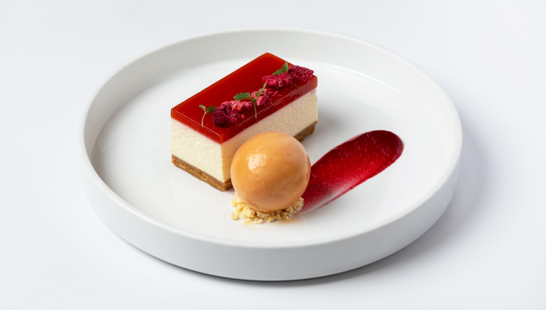 A Plate With A Dessert On It